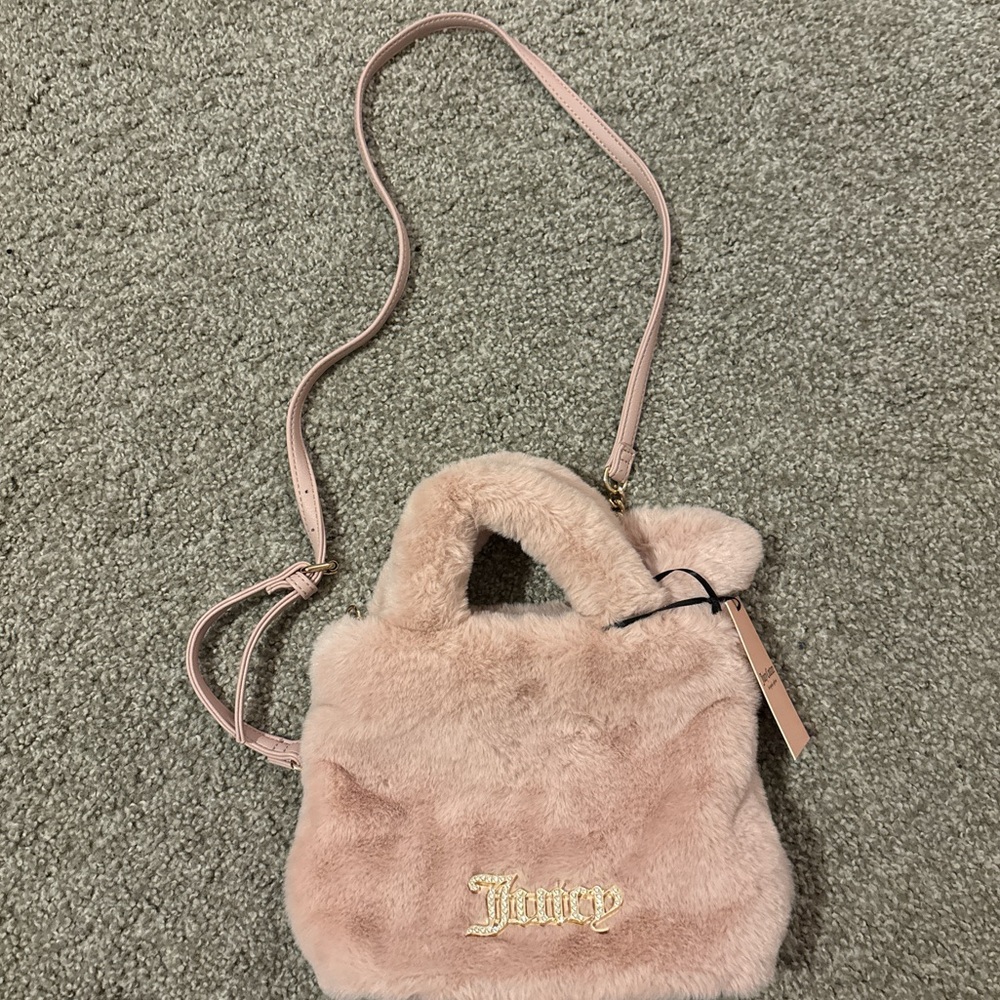 Pink fur Juicy Couture bag
